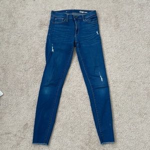 GAP 1969 Distressed Raw Edge Jeans